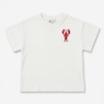 Дитяча футболка з вишивкою Lobster Matty Tales біла