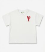 Дитяча футболка з вишивкою Lobster Matty Tales біла