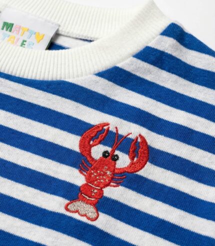 Дитяча футболка у смужку Lobster Matty Tales