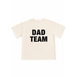 Дитяча футболка DAD TEAM беж