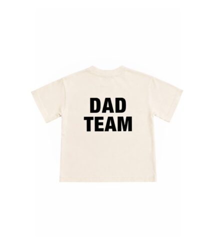 Дитяча футболка DAD TEAM беж