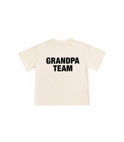 Дитяча футболка GRANDPA TEAM беж