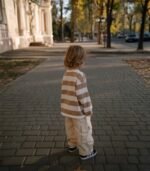 Дитячий лонгслів у смужку